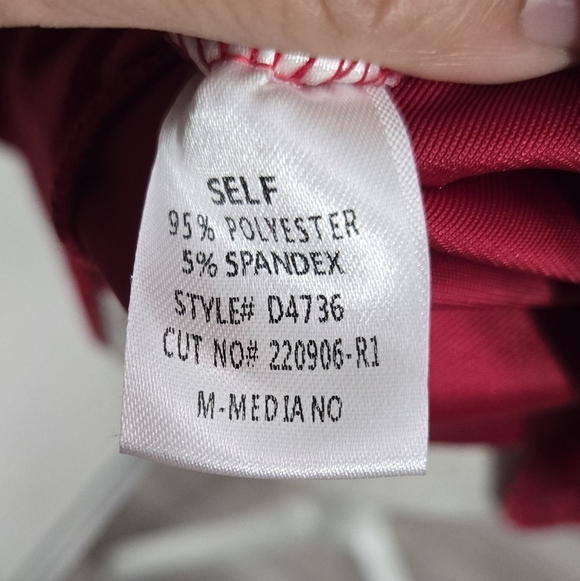 Blush & Day Red Velvet Mini Dress Sz Medium NWT - Picture 8 of 10